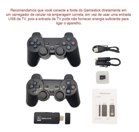 Super Game Stick 4k Retrô +9999 Mil Jogos