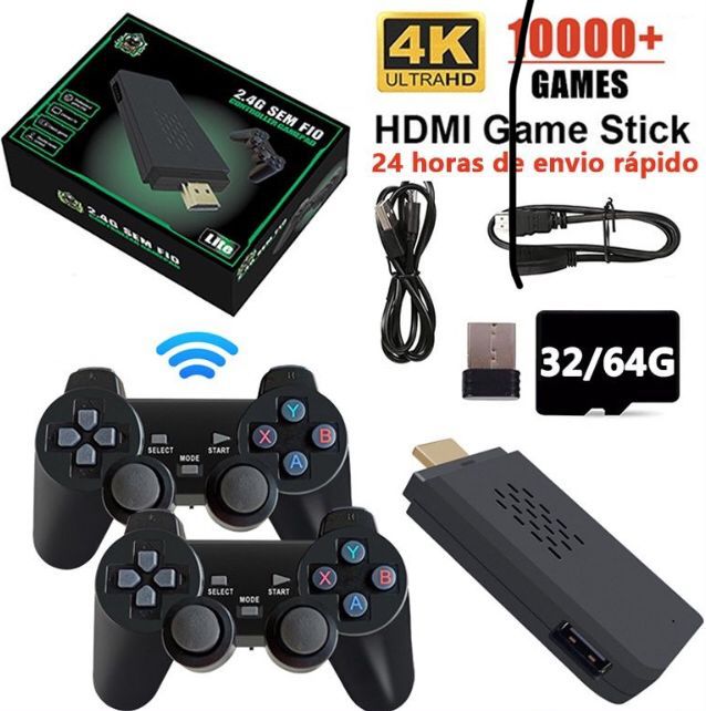 Super Game Stick 4k Retrô +9999 Mil Jogos